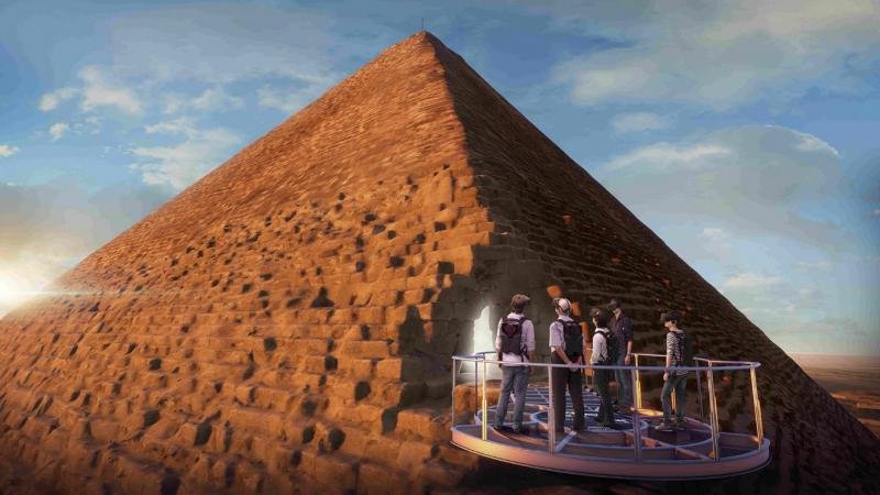 Visite en réalité virtuelle de la pyramide de Khéops