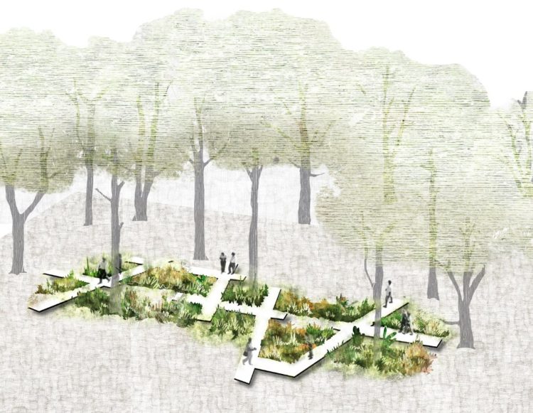 La forêt-jardin, par L’Atelier de l’ours