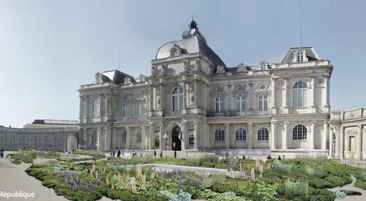 Perspective des façades du Musée de Picardie 