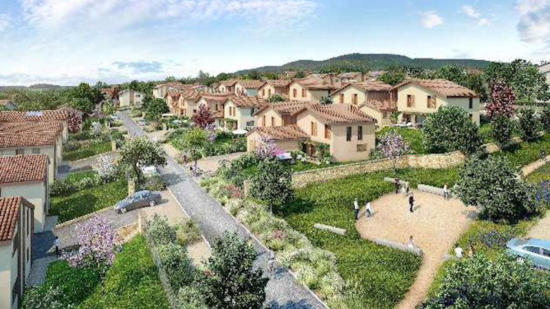 Dans le Rhône, 24 maisons passives en bois / paille signées JAA architecte