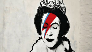 The Queen (2012) par Banksy,