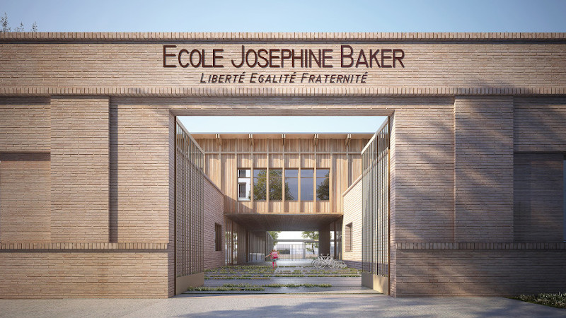 Sur l’Ile de Nantes, l’école Joséphine Baker imaginée par TRACKS Architectes