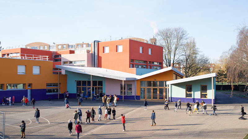 A Trappes, il gruppo scolastico Jean Macé firma SOL Architecture