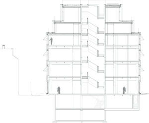 À Paris, Akirya, restructuration d’un bâtiment industriel par AAVP