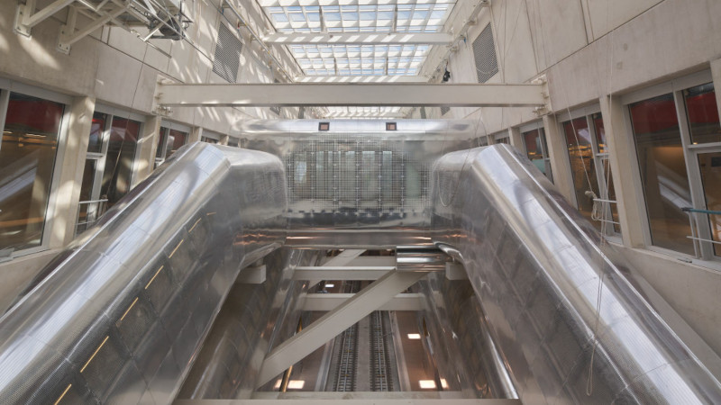 Gare RER Porte Maillot à Paris, par agence duthilleul