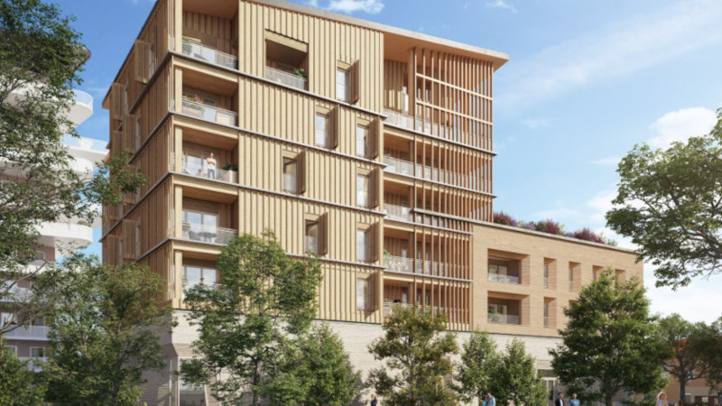 À Grenoble, « Ikone », immeuble en terre crue signé 2P Architectes