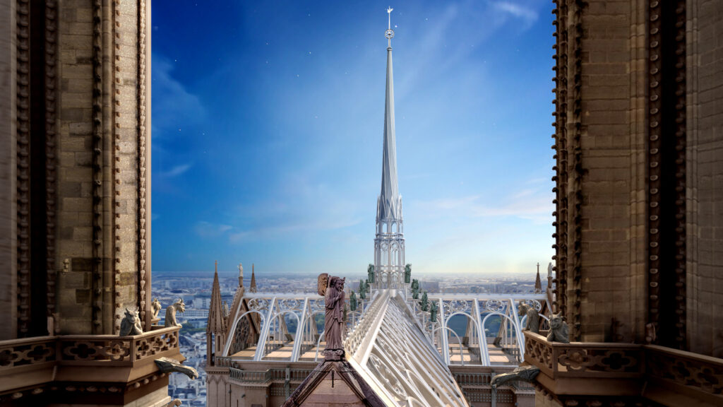  La flèche en titane de Notre-Dame de Paris Temps des Cathédrales