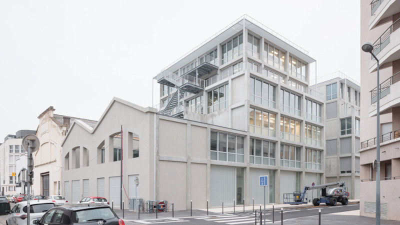 À Villeurbanne, M45, immeuble mixte par Triptyque