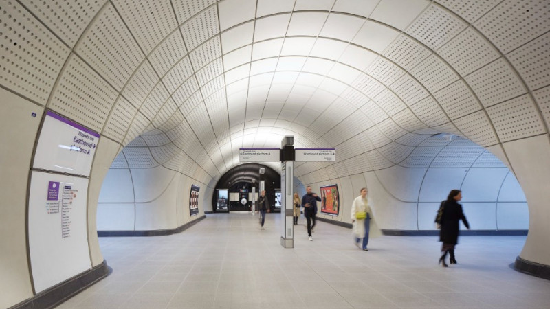 À Londres, nouvelle ligne Elizabeth du métro par Grimshaw