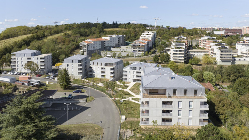 À Toulouse, Les Jardins de Pouvourville, 84 logements par TAA