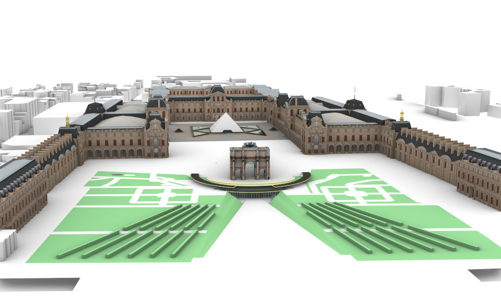 Projet entrée ouest du Louvre