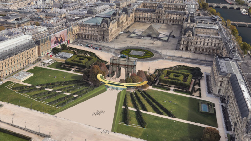 Entrée du Louvre - Lettre ouverte au Président de la République