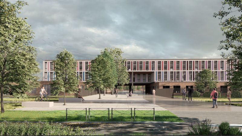 À Mulhouse, reconstruction du collège François Villon par Oslo Architectes