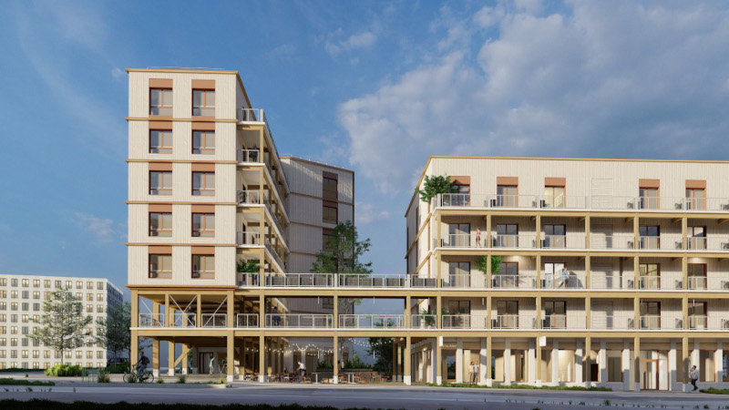 À Angers, Impulsion, résidence hybride dessinée par WOA