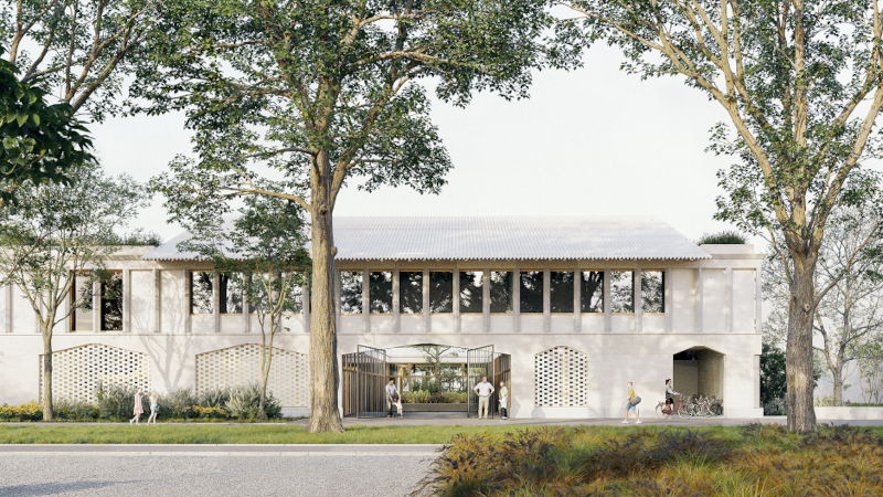 Paris-Saclay, ZAC Satory Ouest, groupe scolaire signé Atelier Archiplein