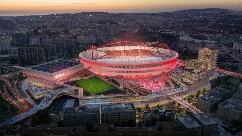 Au Portugal, le nouvel Estádio da Luz de Benfica par Populous