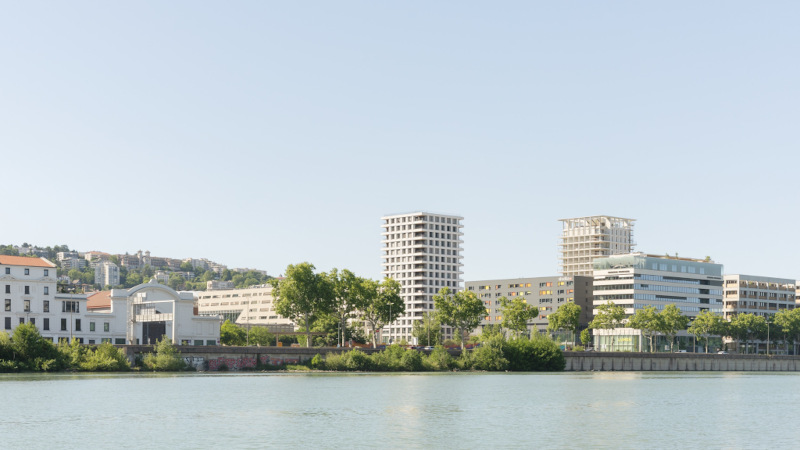À Lyon, Albizzia, un îlot mixte par Hardel Le Bihan et Insolites