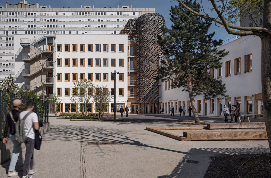 Construction bois Médiathèque James Baldwin