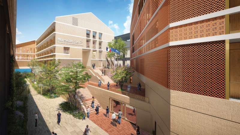 À Marseille, siège social du port Marseille Fos par Corinne Vezzoni