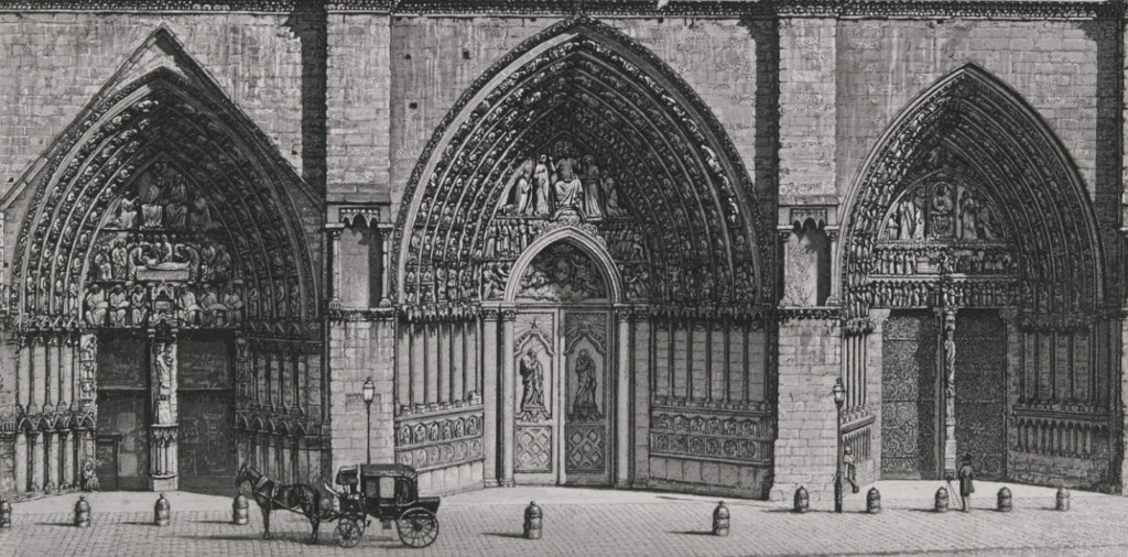 portail central de Notre-Dame sculptures