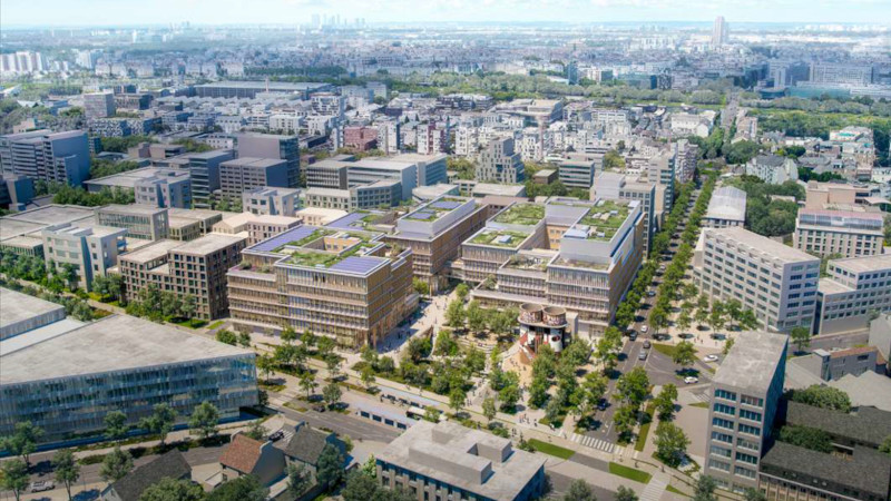 À Nantes, Campus santé, par C.F. Møller Architects