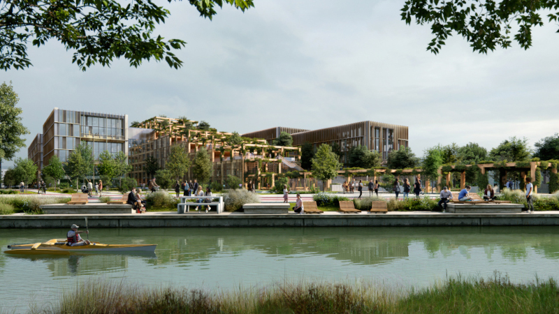 À Reims, campus de la NEOMA Business School par Henning Larsen