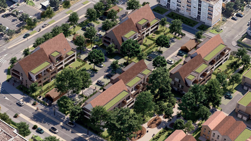 À Colmar, 60 logements imaginés par Oslo architectes