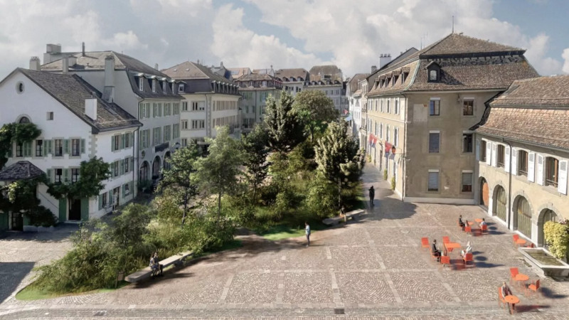 Faire de la place au végétal, à Nyon