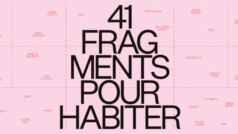 41 fragments pour habiter