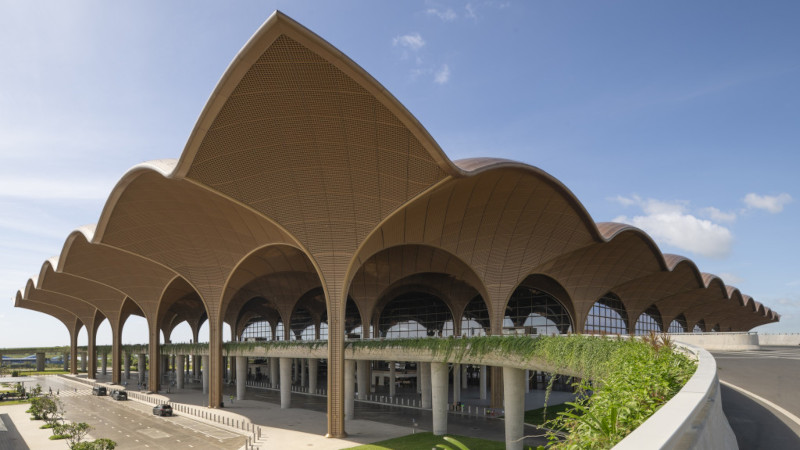 Au Cambodge, Techo International Airport par Foster + Partners