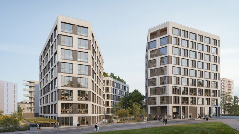 À Brest, programme mixte « Sequoia Îlot F » par Hérault-Arnod